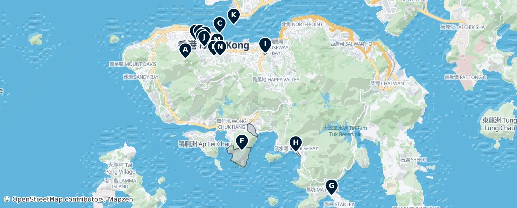Hong Kong Island Essentials — 지도