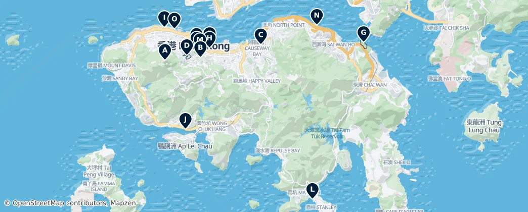Parks & Green Escapes — Mapa