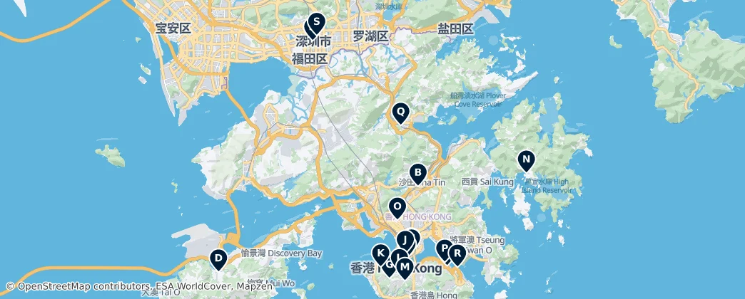 Map of Best Museums in Hong Kong