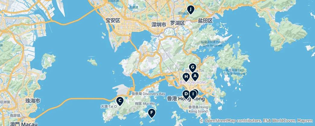 Mappa di Historic Temples & Churches