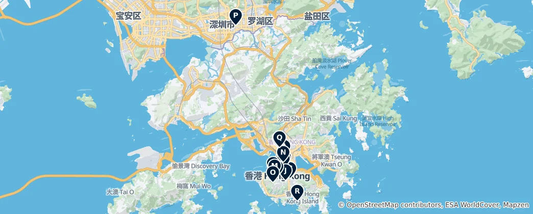 Mapa Shopping & Markets