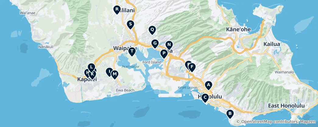Map of Notable Parks and Gardens