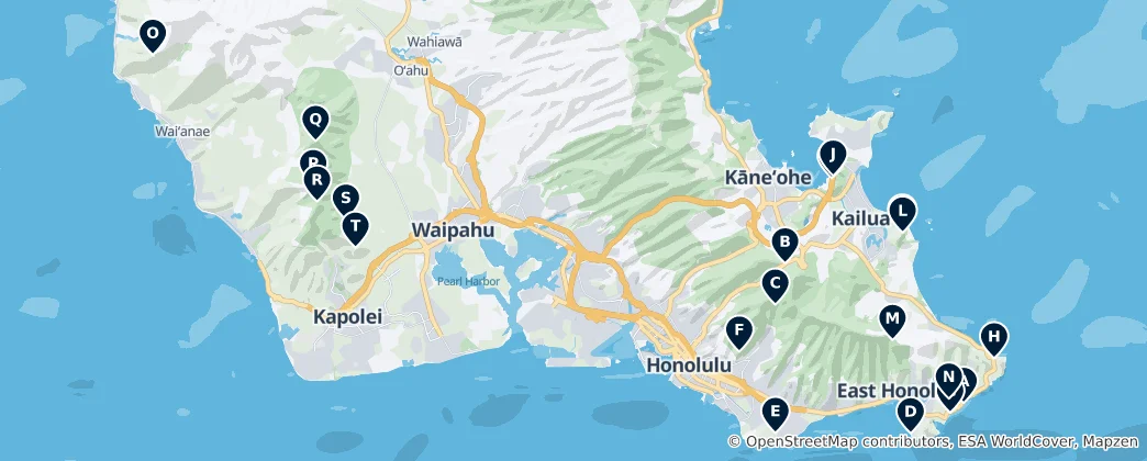 Mappa di Punti panoramici e vette