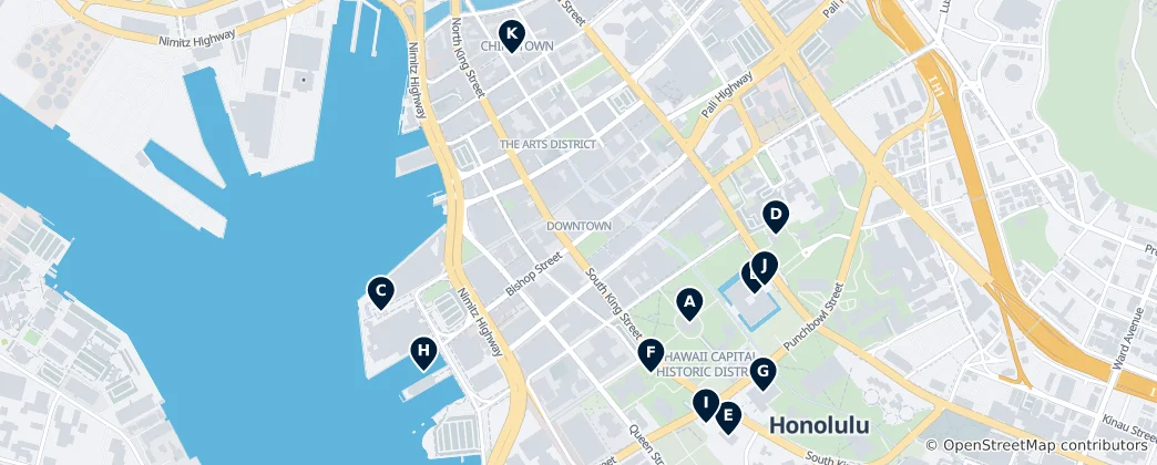Map of Hawaiian Heritage Sites