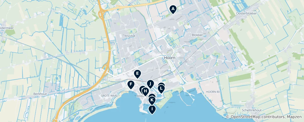 Hoorn's Essential Highlights 지도