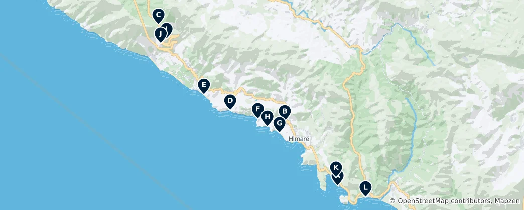 Mapa Himarë Essentials