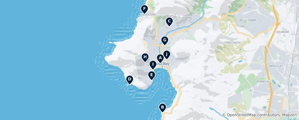 Mapa Hout Bay Essentials