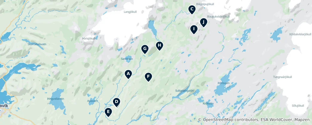 Map of Where to Stay