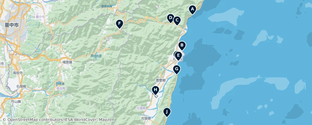 Hualien County Essentials — Karte