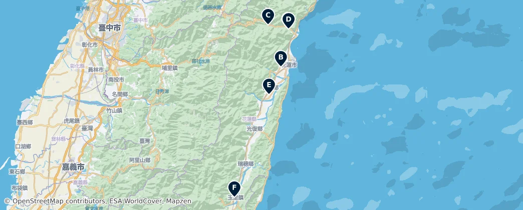 Sacred Sites & Temples — Mapa