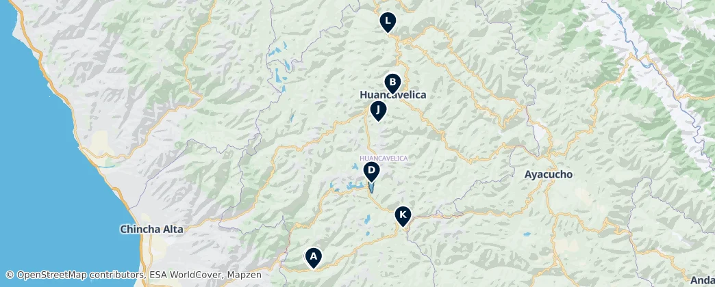 Huancavelica Essentials — Mapa