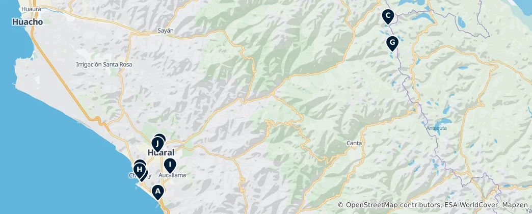 Mappa di Huaral Essentials