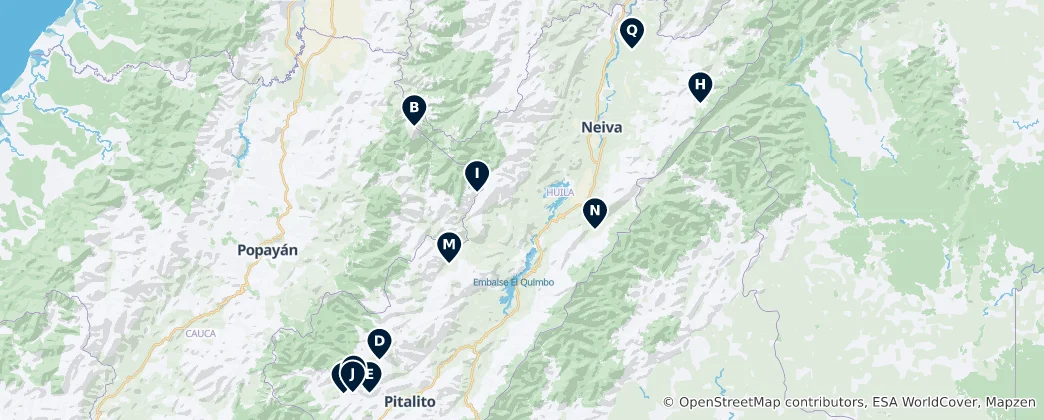 Carte de Huila's Unmissable Wonders