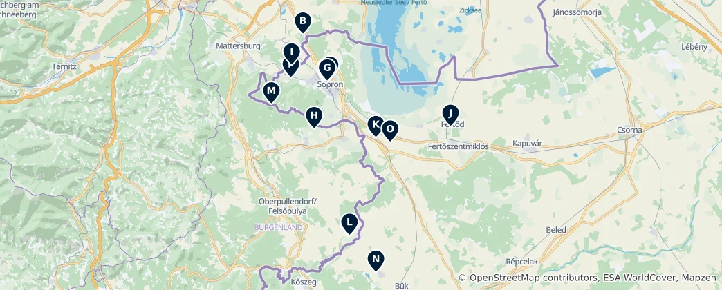 Karte von Historic Religious Sites