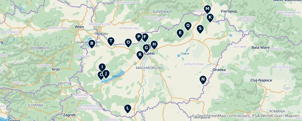 Map of Historic Castles and Palaces