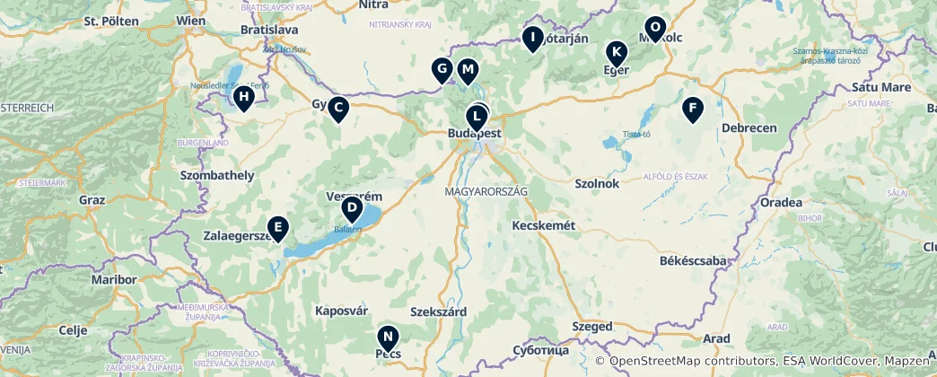 Mapa De Hungary Essentials