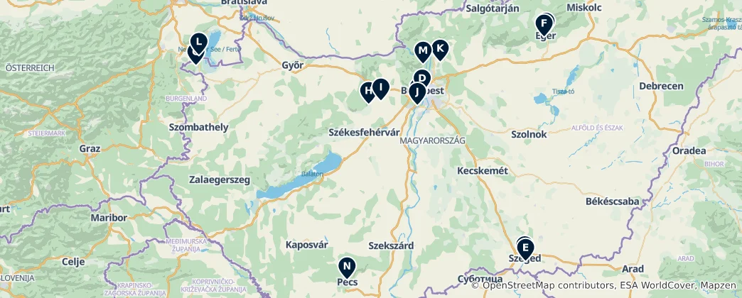 Map of Parks & Botanical Gardens