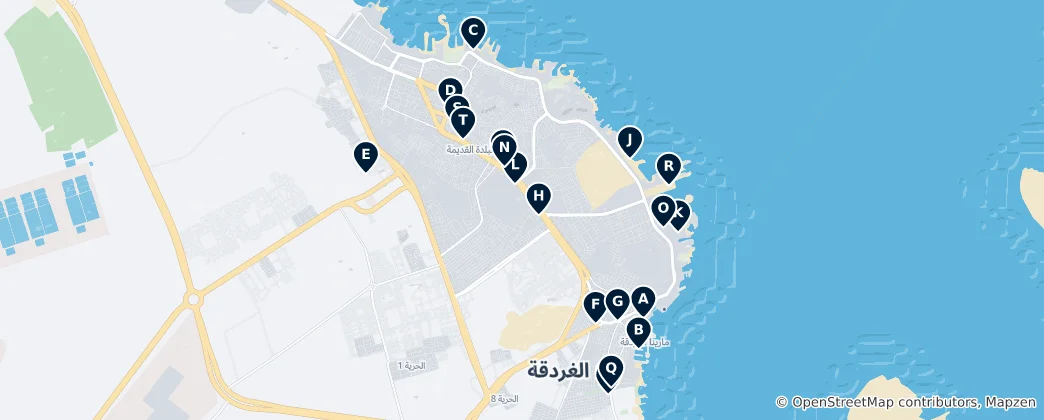 Mapa Hurghada Unmissables