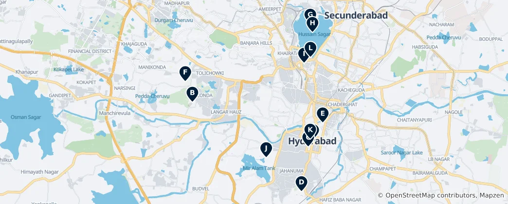 Carte de Hyderabad's Must-See Wonders