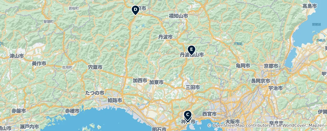 Karte von Castles and Historic Sites