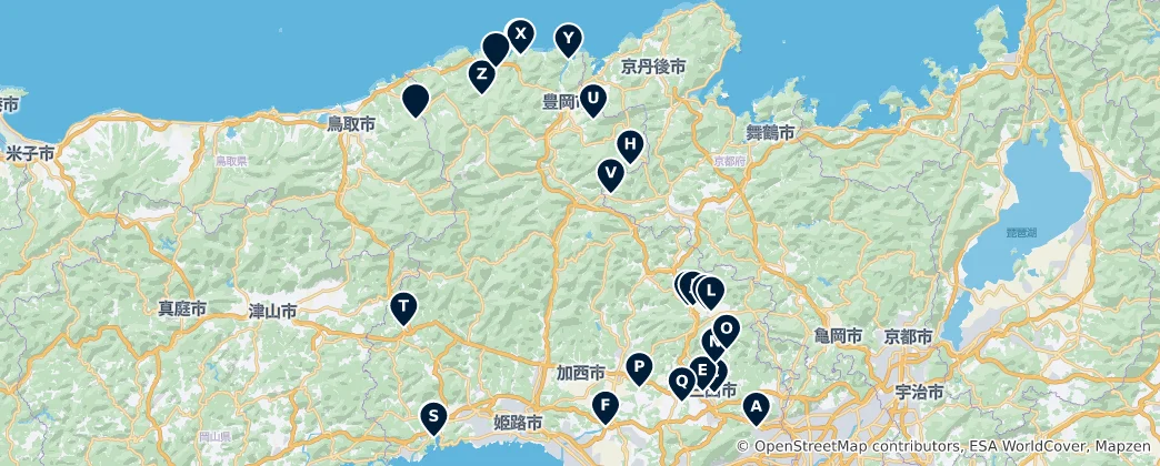 Mapa Notable Bridges
