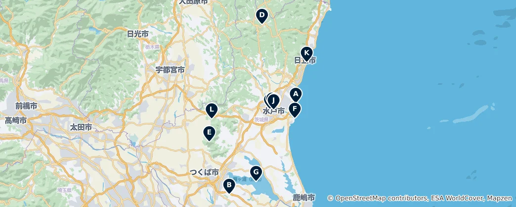 Map of Ibaraki Essentials