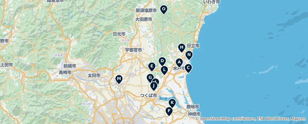 Map of Sacred Shrines and Temples