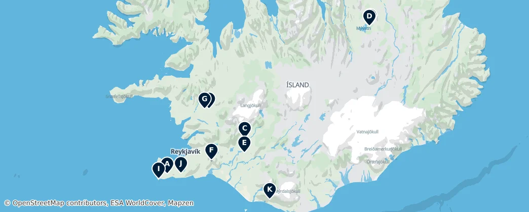 Hot Springs and Geothermal Wonders – Mapa