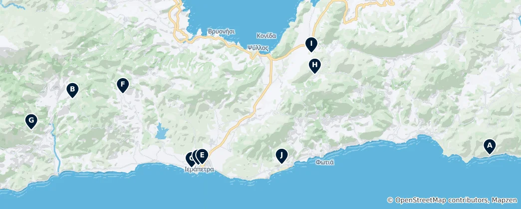 Mapa Historic Churches & Monasteries