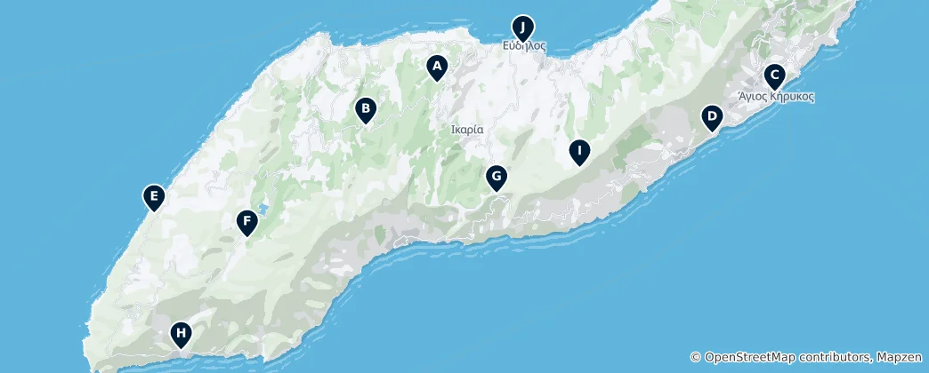 Mapa Churches and Monasteries