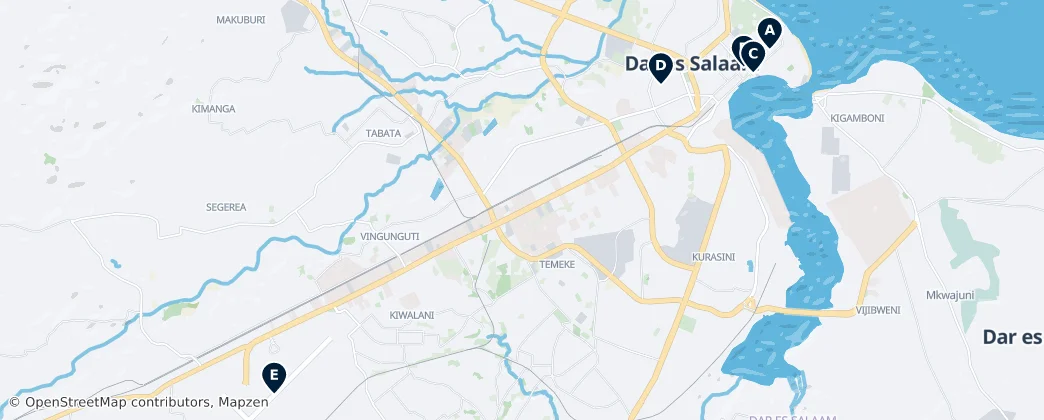 Ilala Must-Sees — 地图