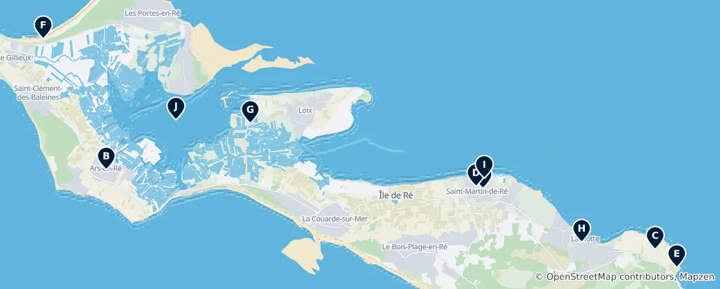 Mappa di Île de Ré Essentials