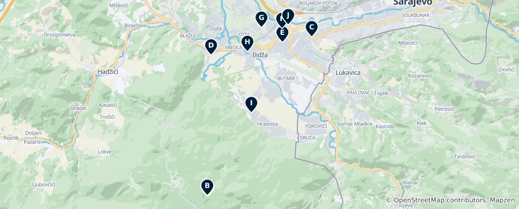 Mapa Religious Sites