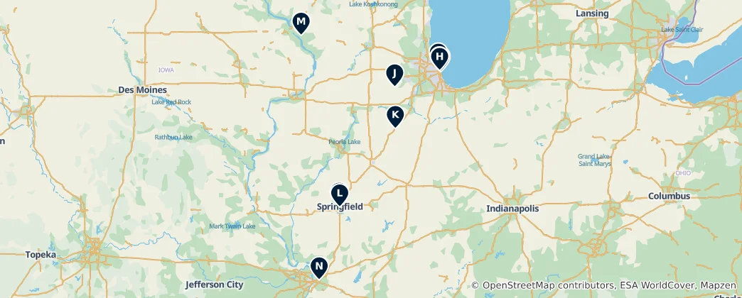Map of Illinois Essentials