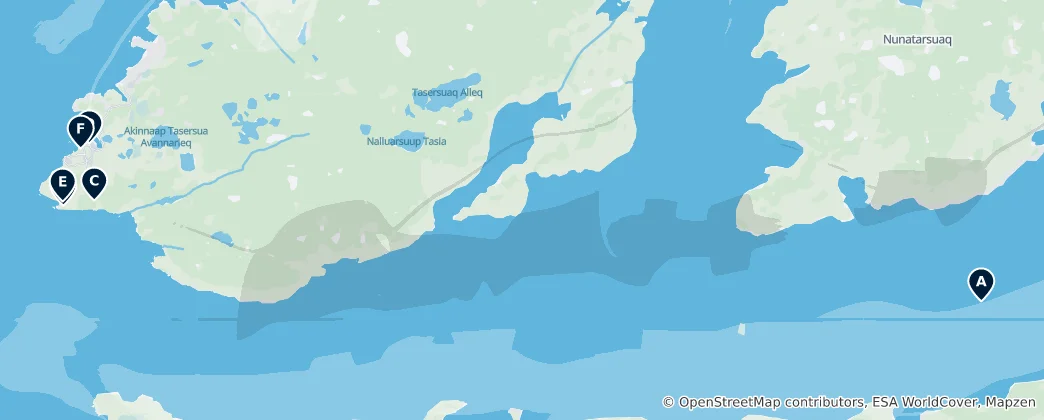 Mapa Ilulissat Icefjord Essentials
