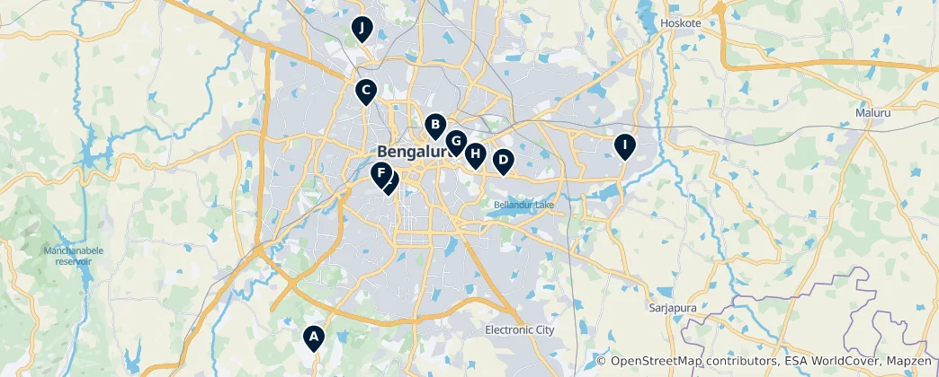 Mappa di Sacred Sites