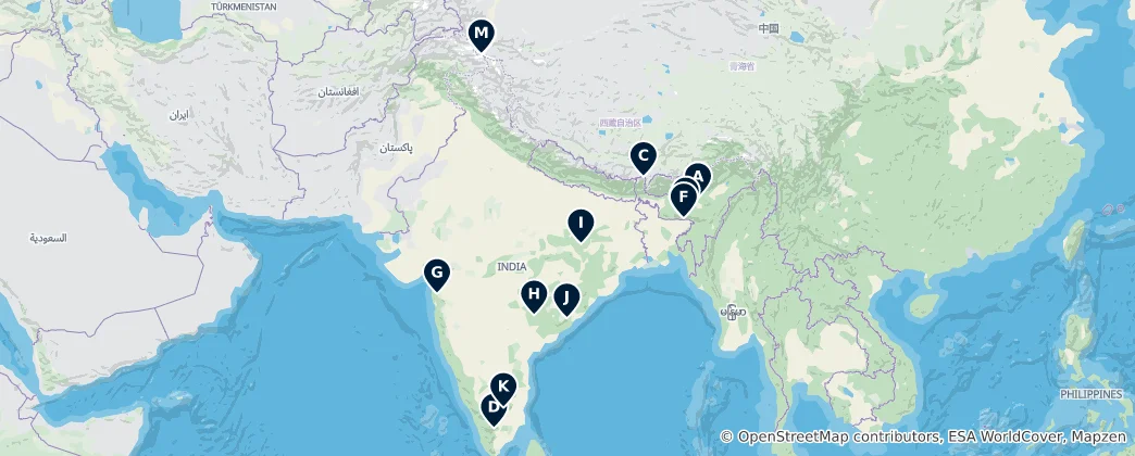 Mapa Breathtaking Natural Wonders