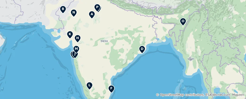 Mapa India's Historical Treasures