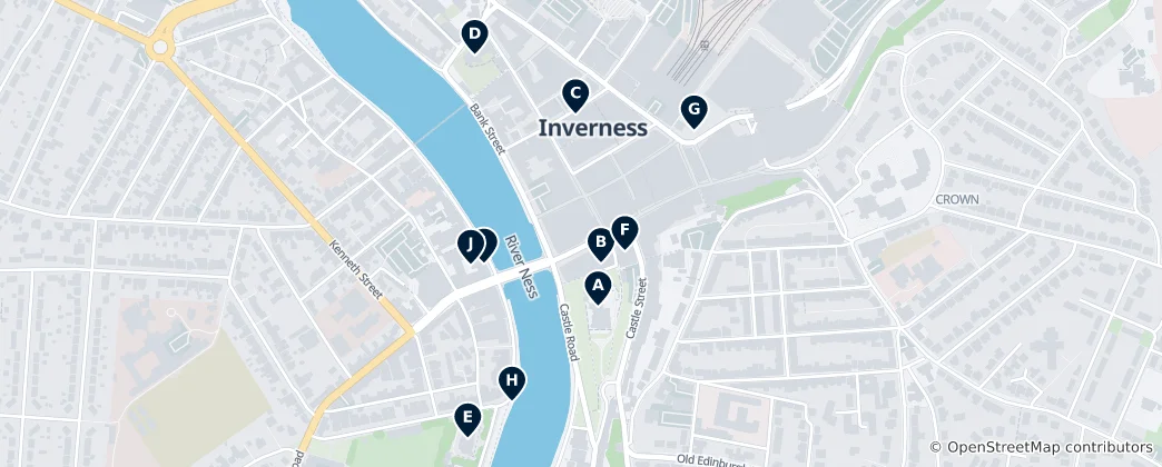 Karte von Inverness Essentials