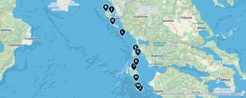 Mappa di Natural Wonders