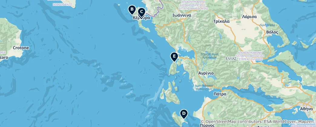 Mappa di Religious Heritage