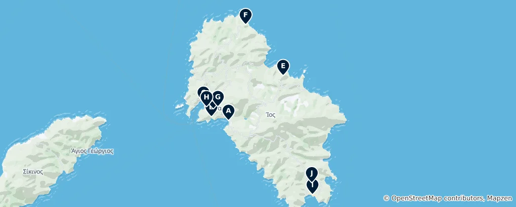 Map of Ios Unmissables
