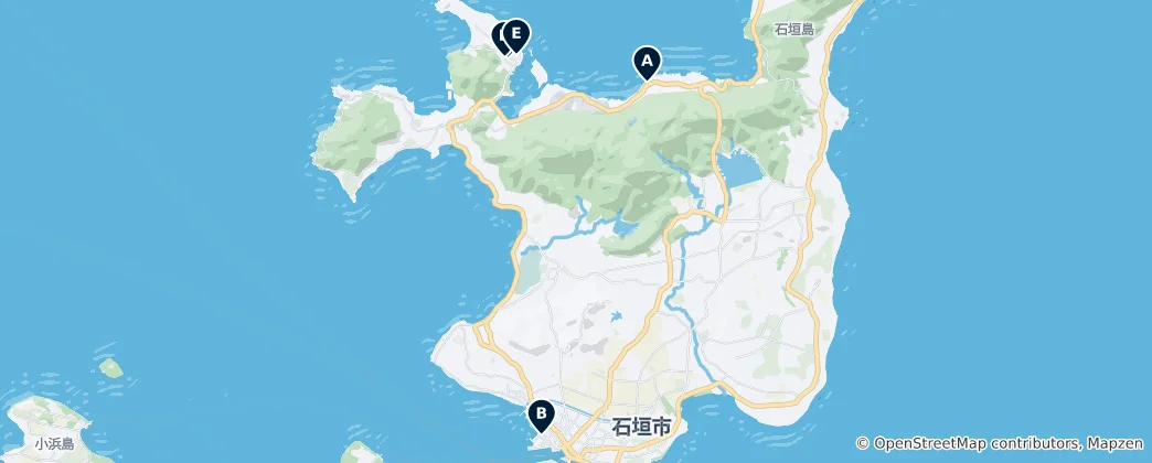 Map of Top Diving & Snorkeling Spots