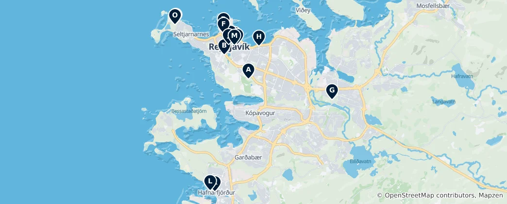 Mapa Icelandic Museums Collection