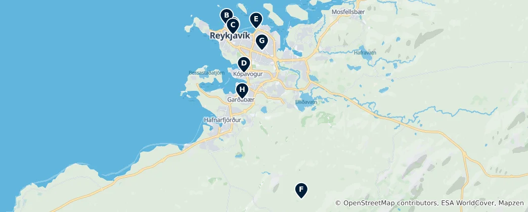 Mappa di Iceland's Hidden Gems