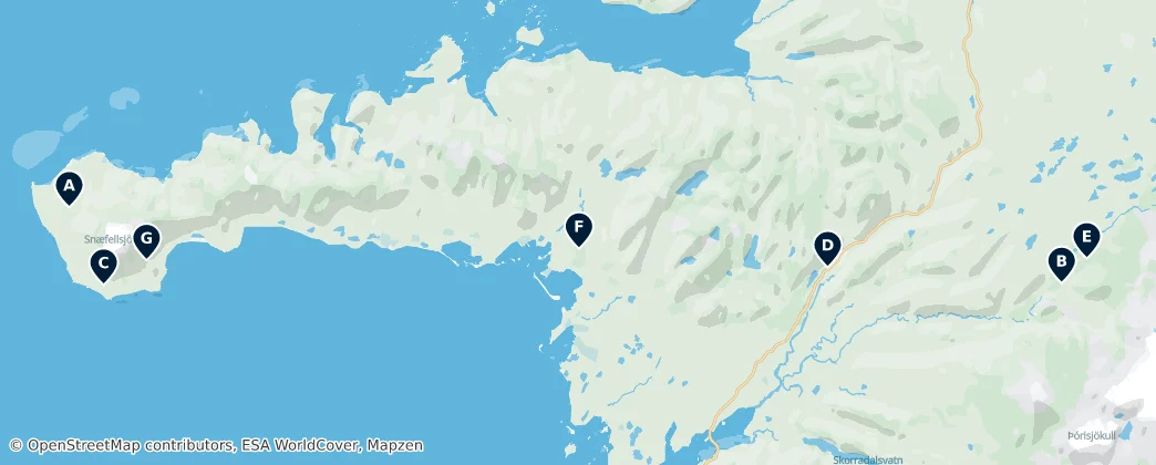 Caves and Volcanoes – Mapa