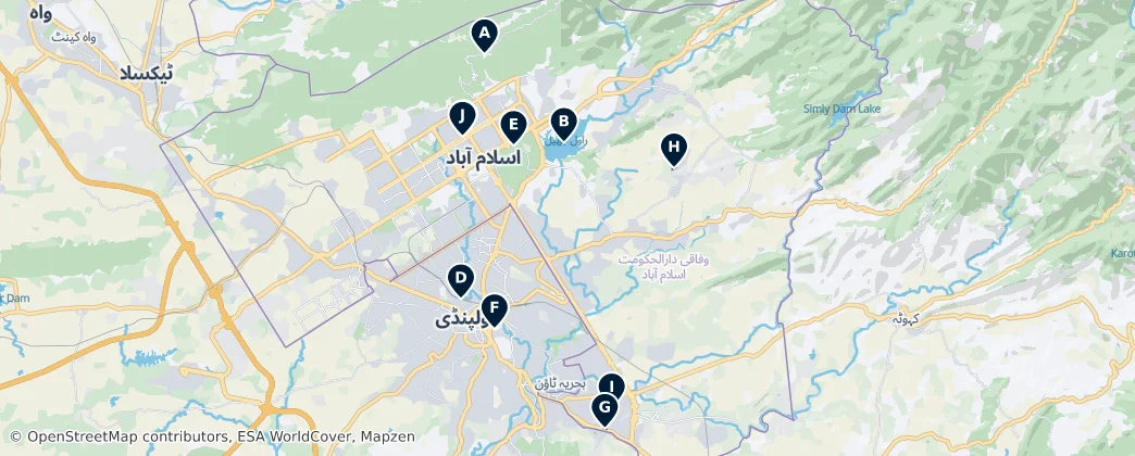 Islamabad Capital Territory Essentials — Térkép