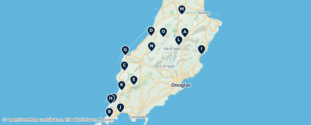 Natural Wonders of the Isle of Man — 地图