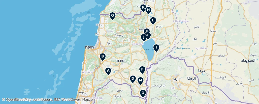 Ancient Ruins and Historical Sites — Mapa
