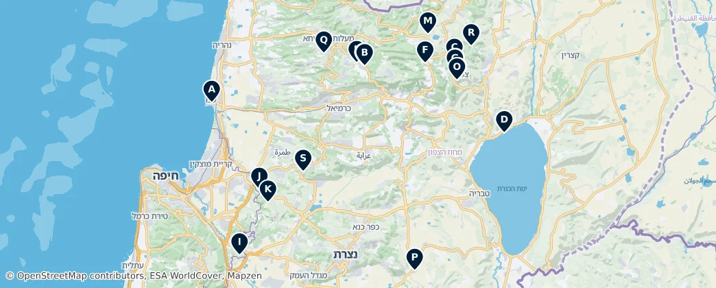 Jewish Heritage Sites — Map